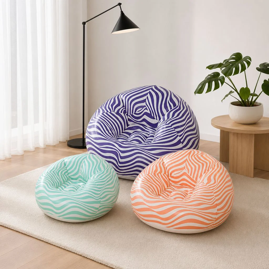 Flocking Lazy Sofa Recliner Set