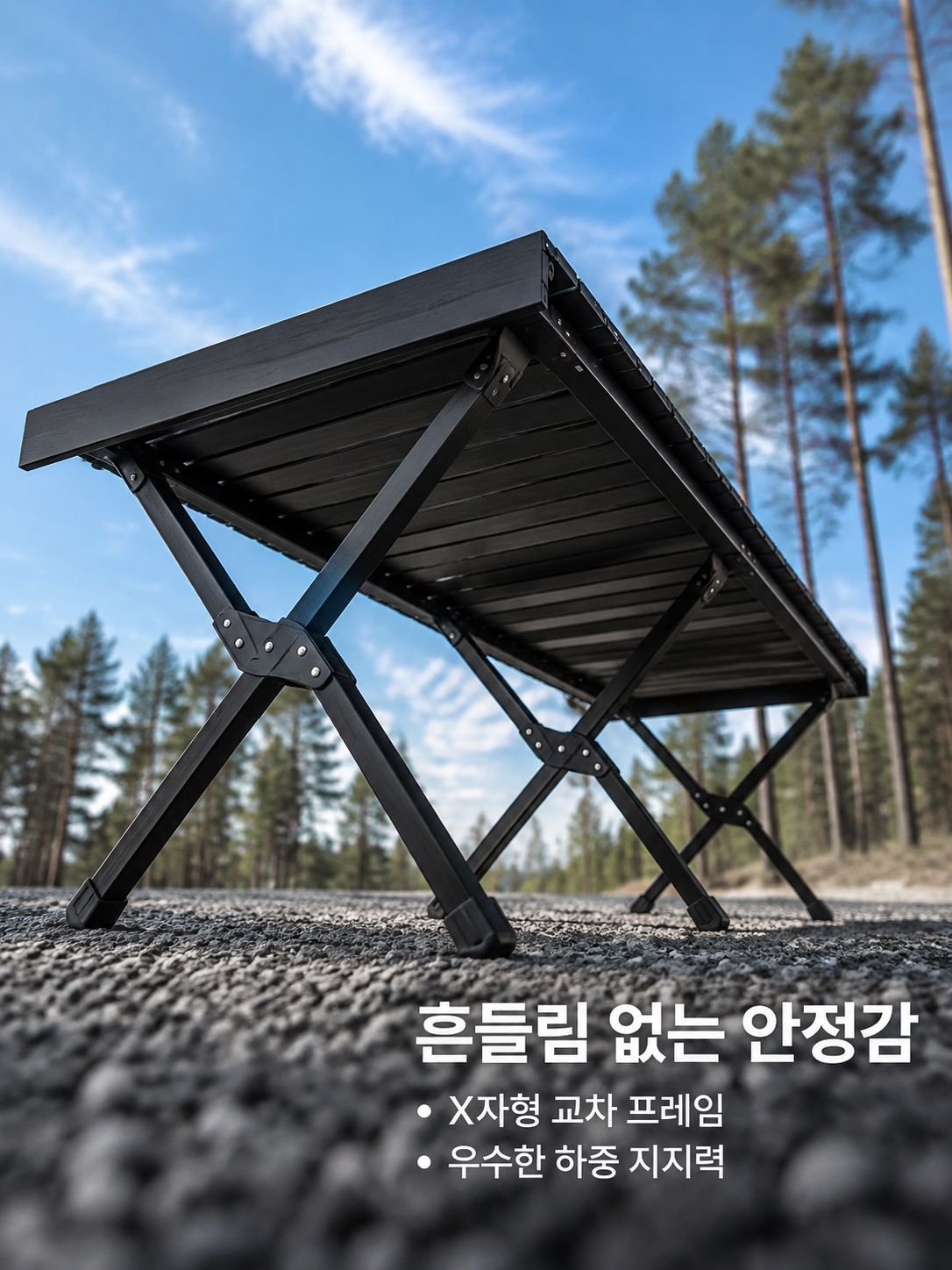 알루미늄 합금 휴대용 접이식 테이블
