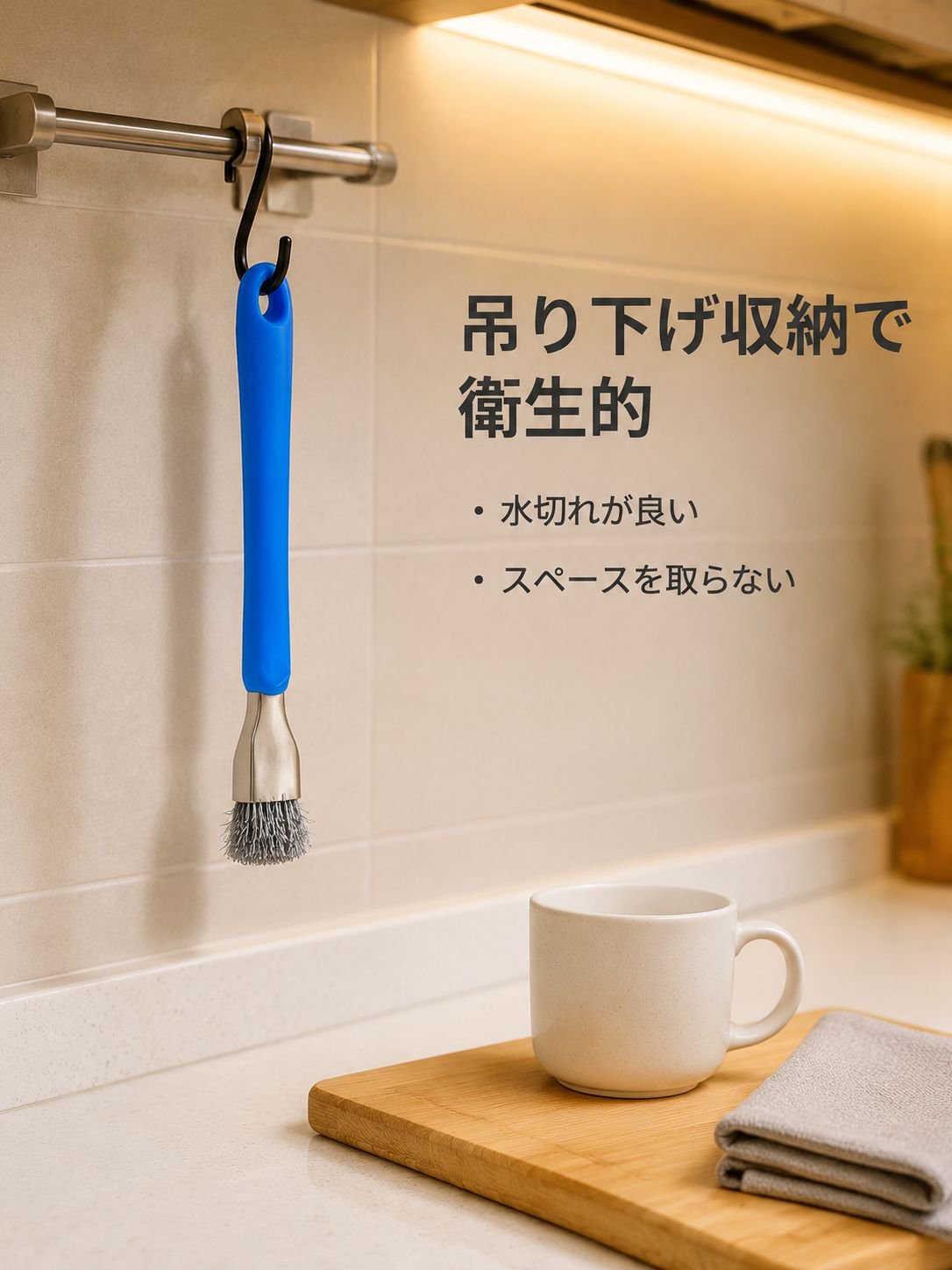 多機能キッチンコンロ用ステンレスブラシクリーナー