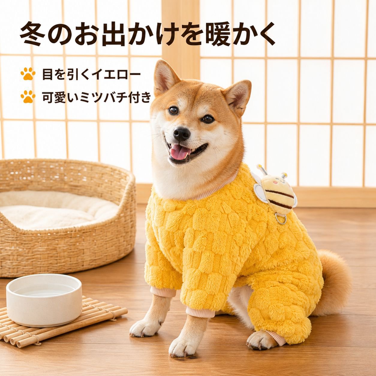 犬と猫のための暖かい四つ足ペット服