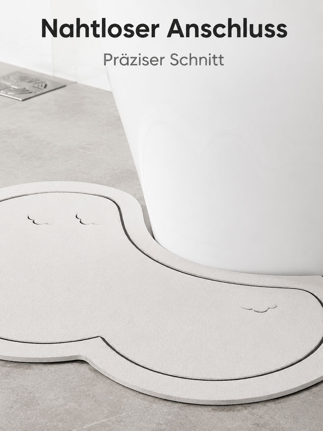 Wasseraufnahme-Badmatte für Toilette