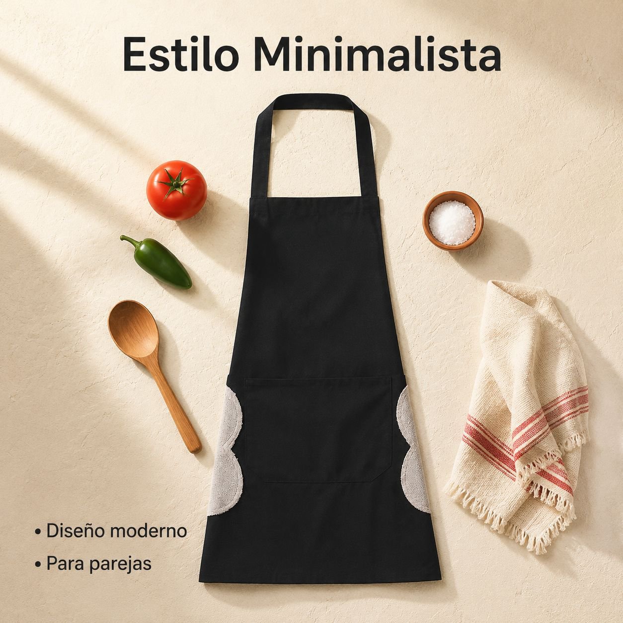 Chef Chef apron logo kitchen couple fashion simple hanging neck waterproof and oil-proof apron