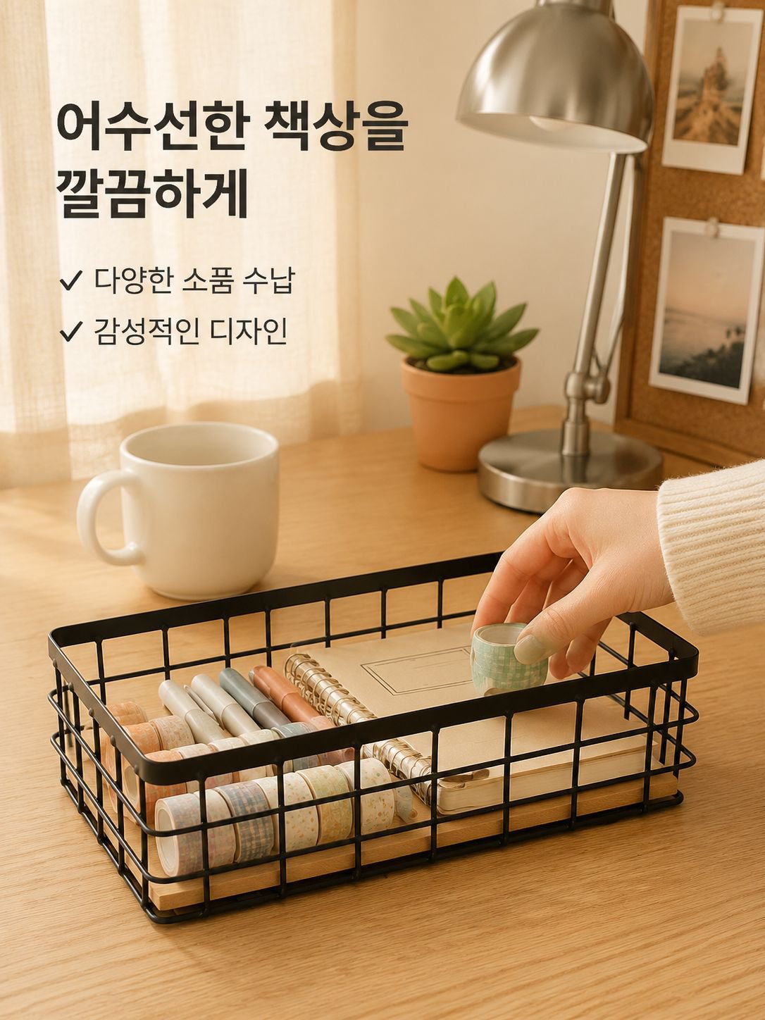 철제 수납 바구니