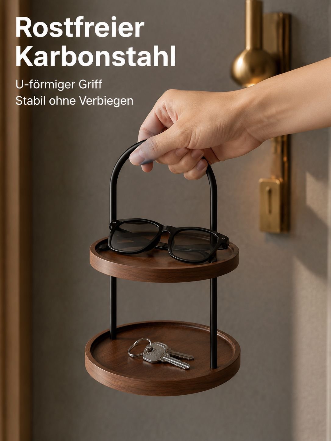 Praktisches Flurregal mit viel Stauraum