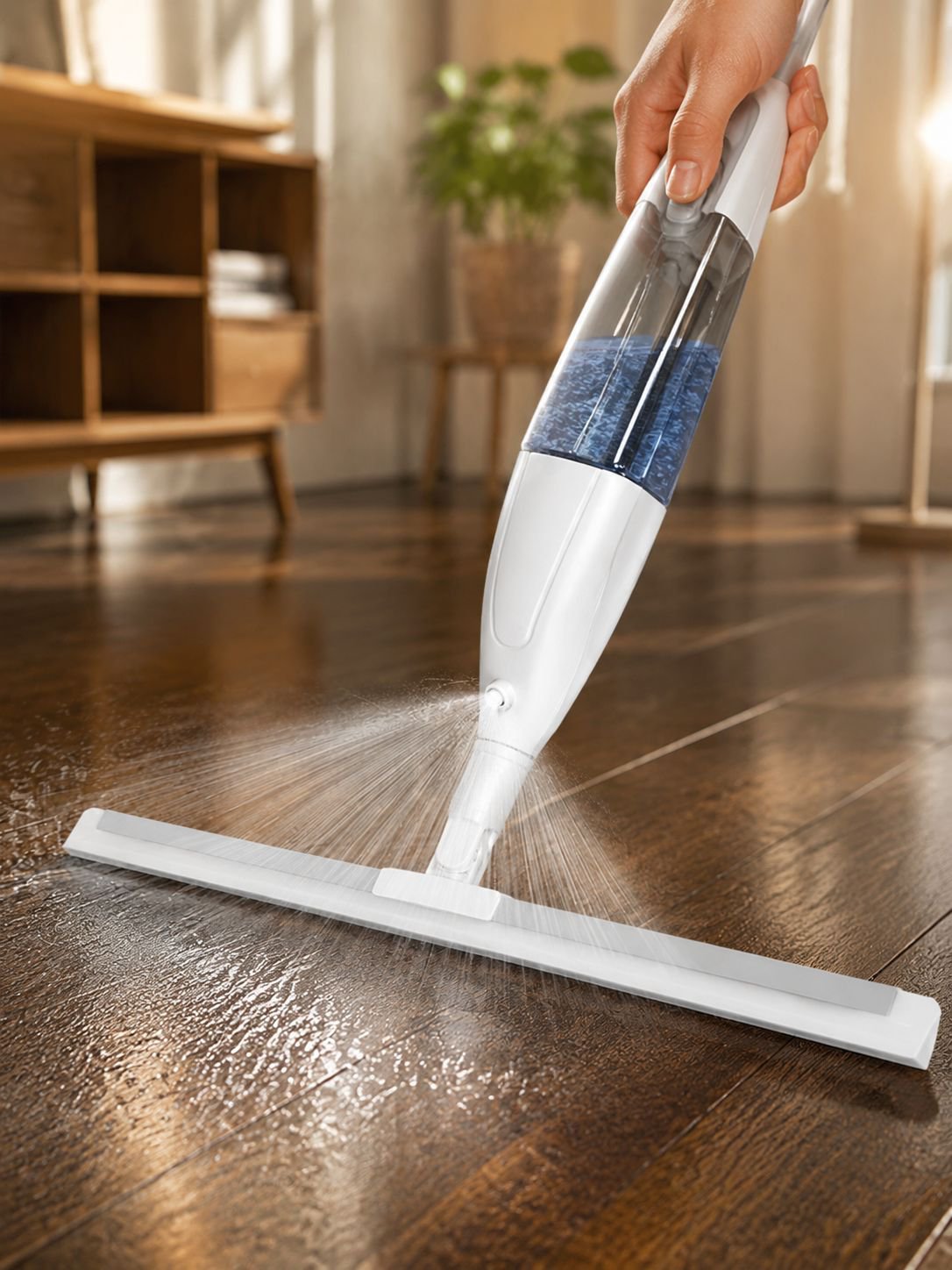 Easy-to-use silicone squeegee for household cleaning