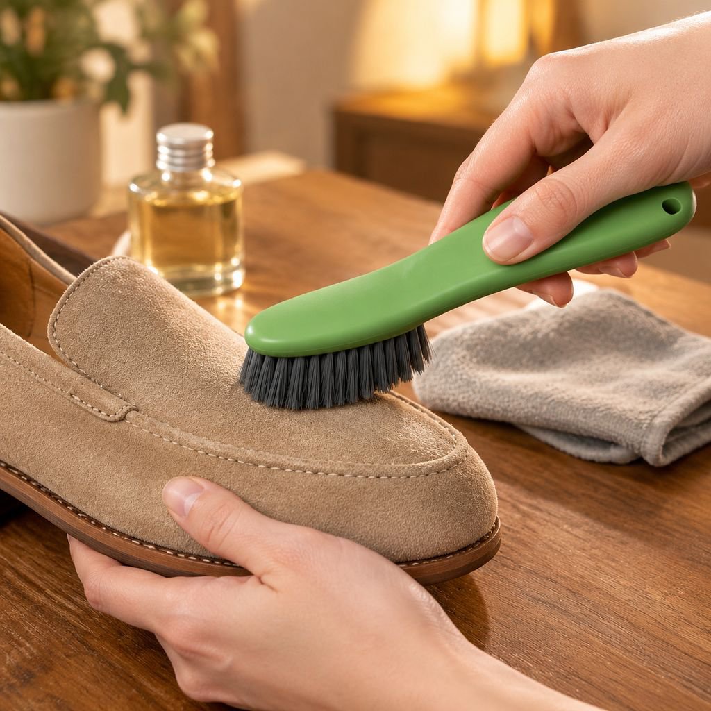 Cepillo para zapatos con cerdas suaves