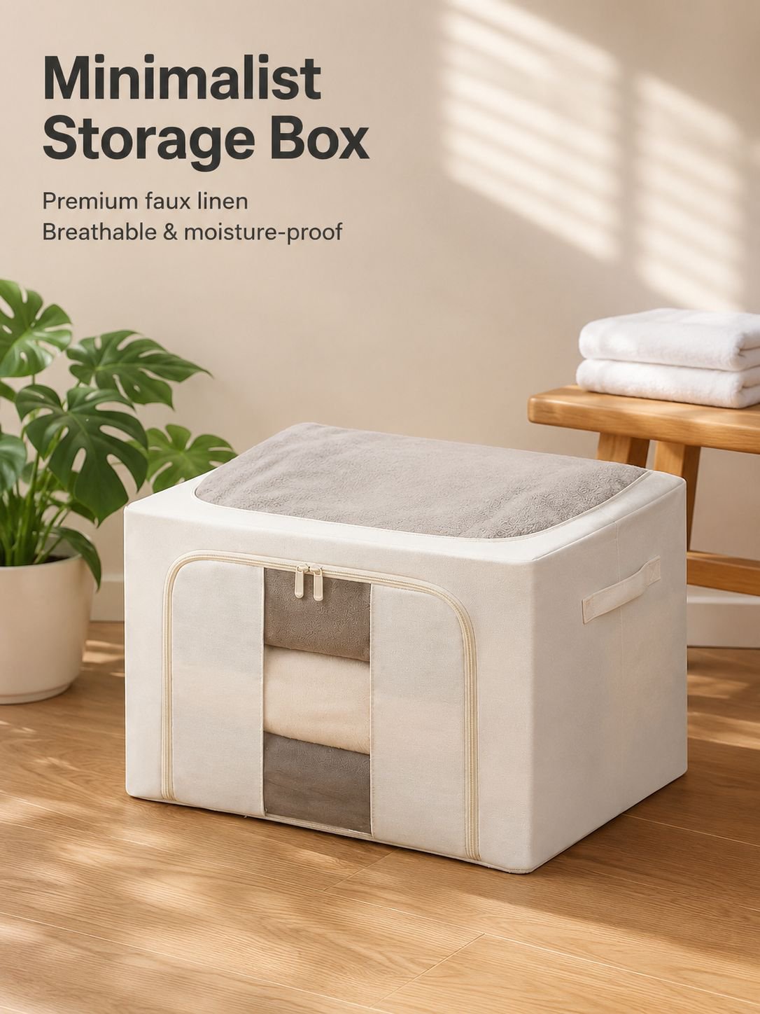 Visual linen storage box