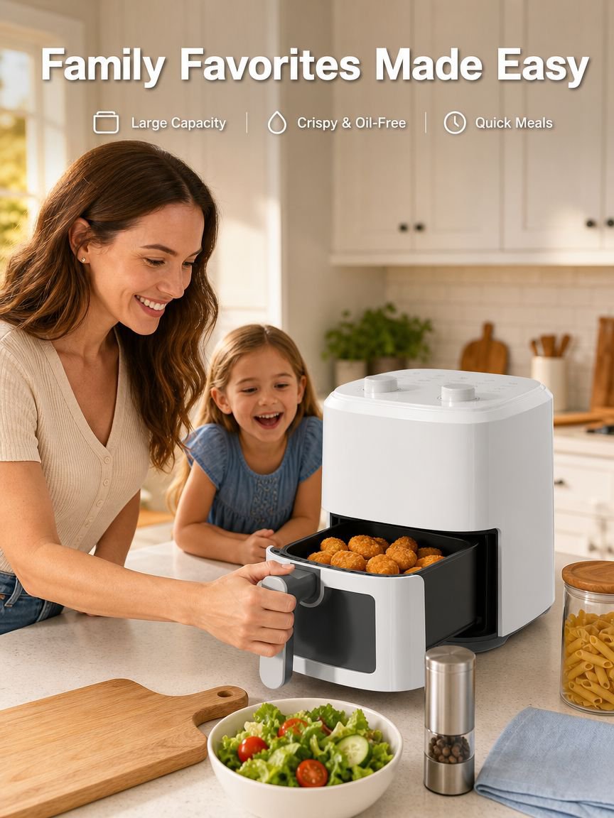 Home Visual Large Capacity Mechanical Air Fryer
