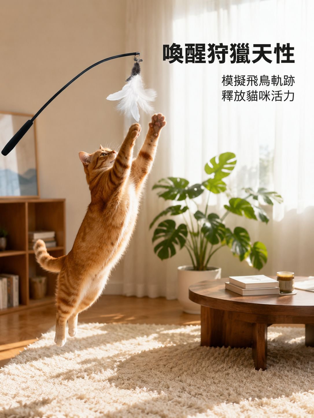 加固型彈簧貓咪逗玩棒
