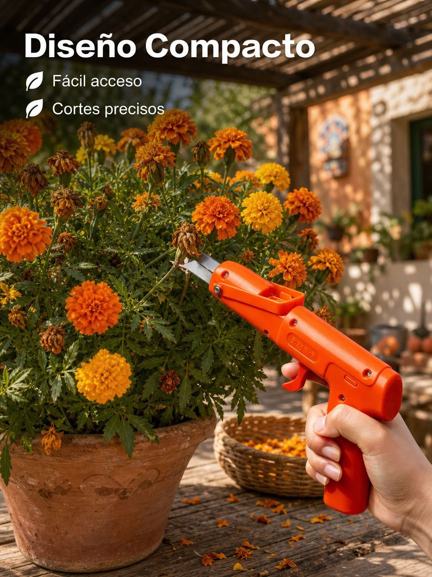 Tijeras de poda y recolección de alta eficiencia para jardinería, aptas para pimientos