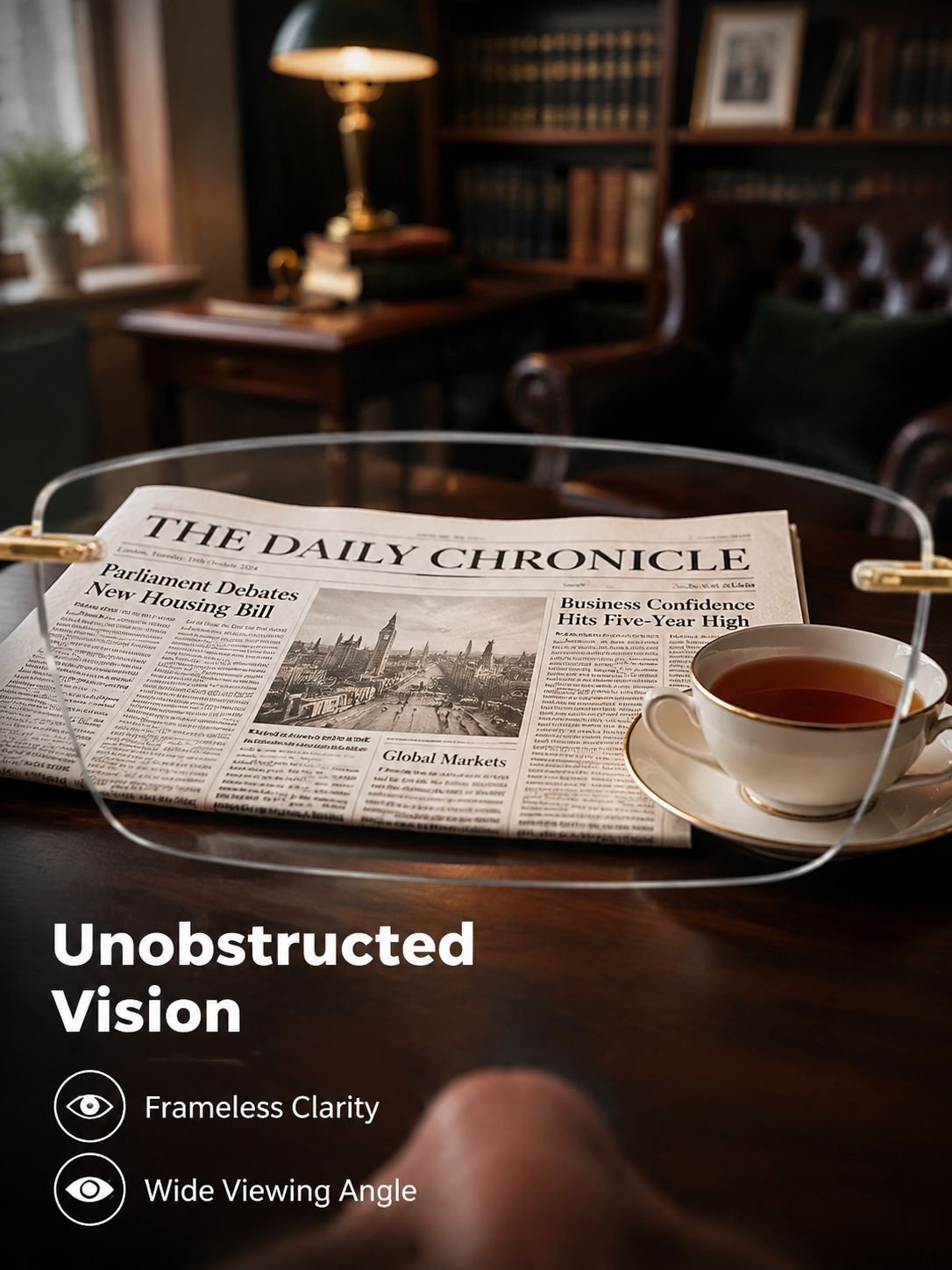 Comfortable Frameless High-Precision Blue Light Reading Glasses