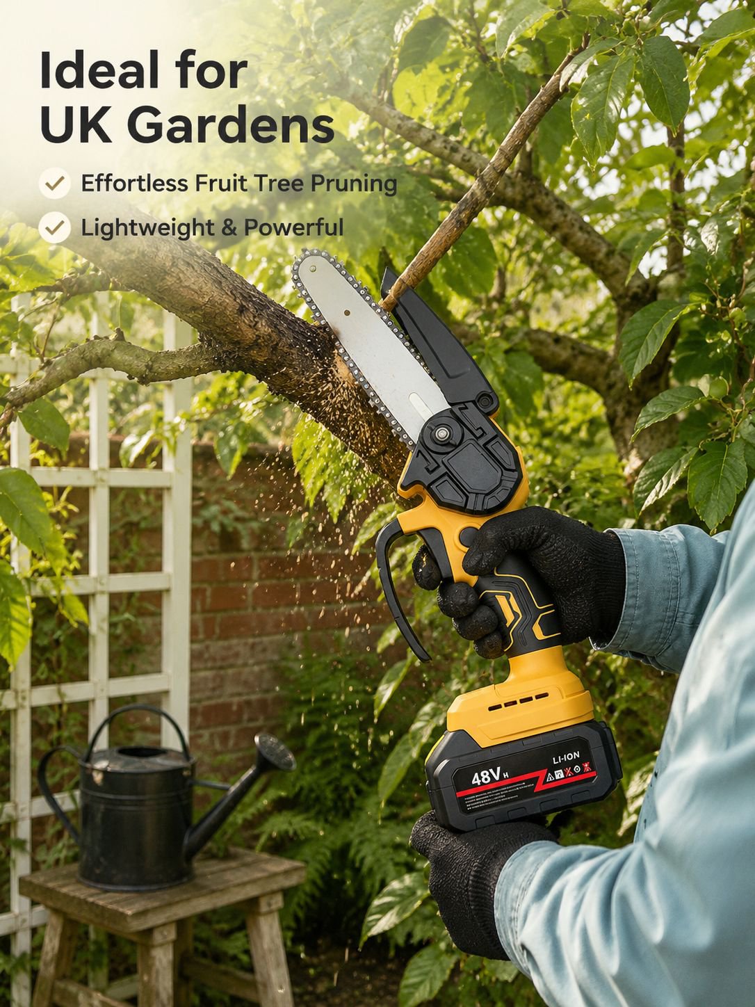Portable 6-Inch High-Power Electric Chainsaw