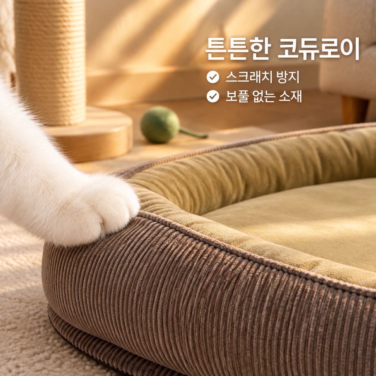 따뜻하고 분리 및 세탁이 가능한 겨울용 반려동물 침대
