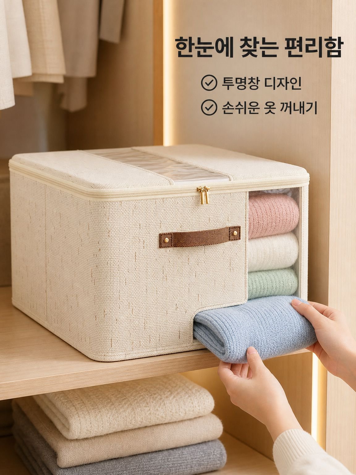 패브릭 수납 상자