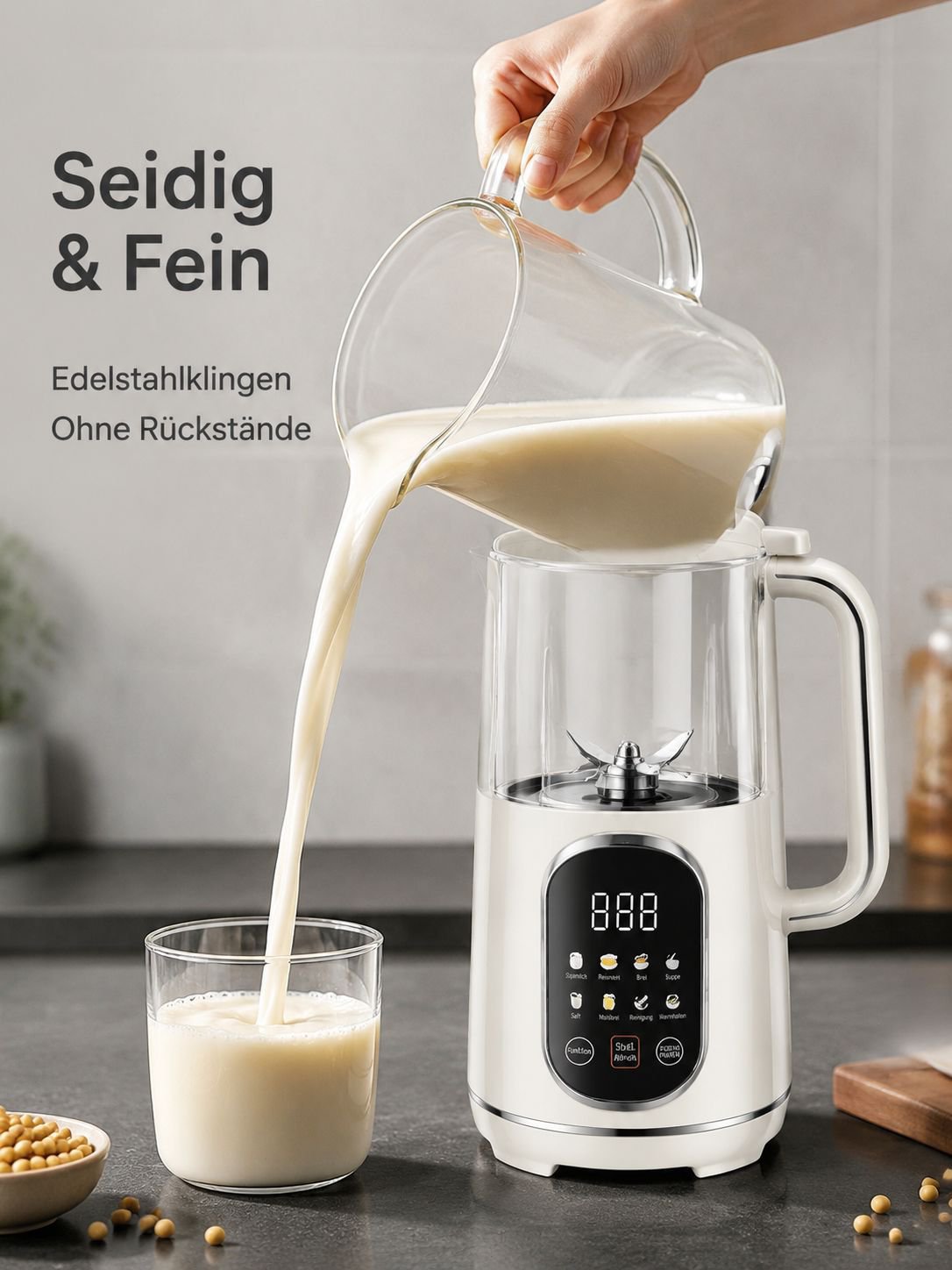 Neues leises Haushalts-Soyamilchgerät, vollautomatischer Multifunktionsmixer
