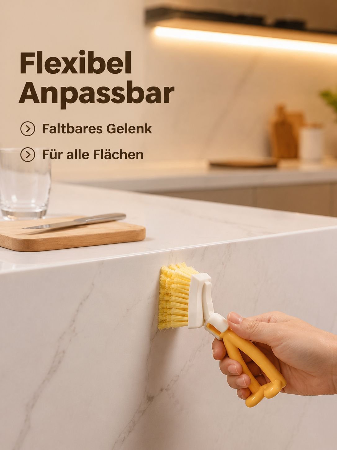 Multifunktionale faltbare Dreieck-Bürste