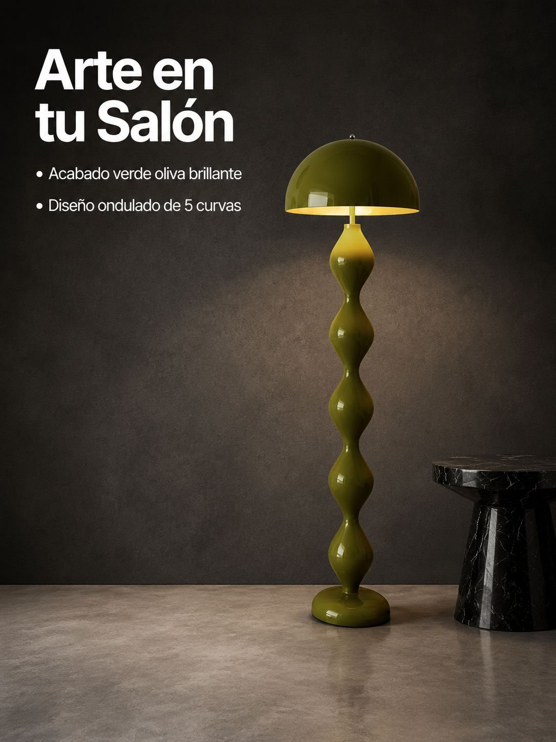 Creative corner illuminated mushroom floor lamp