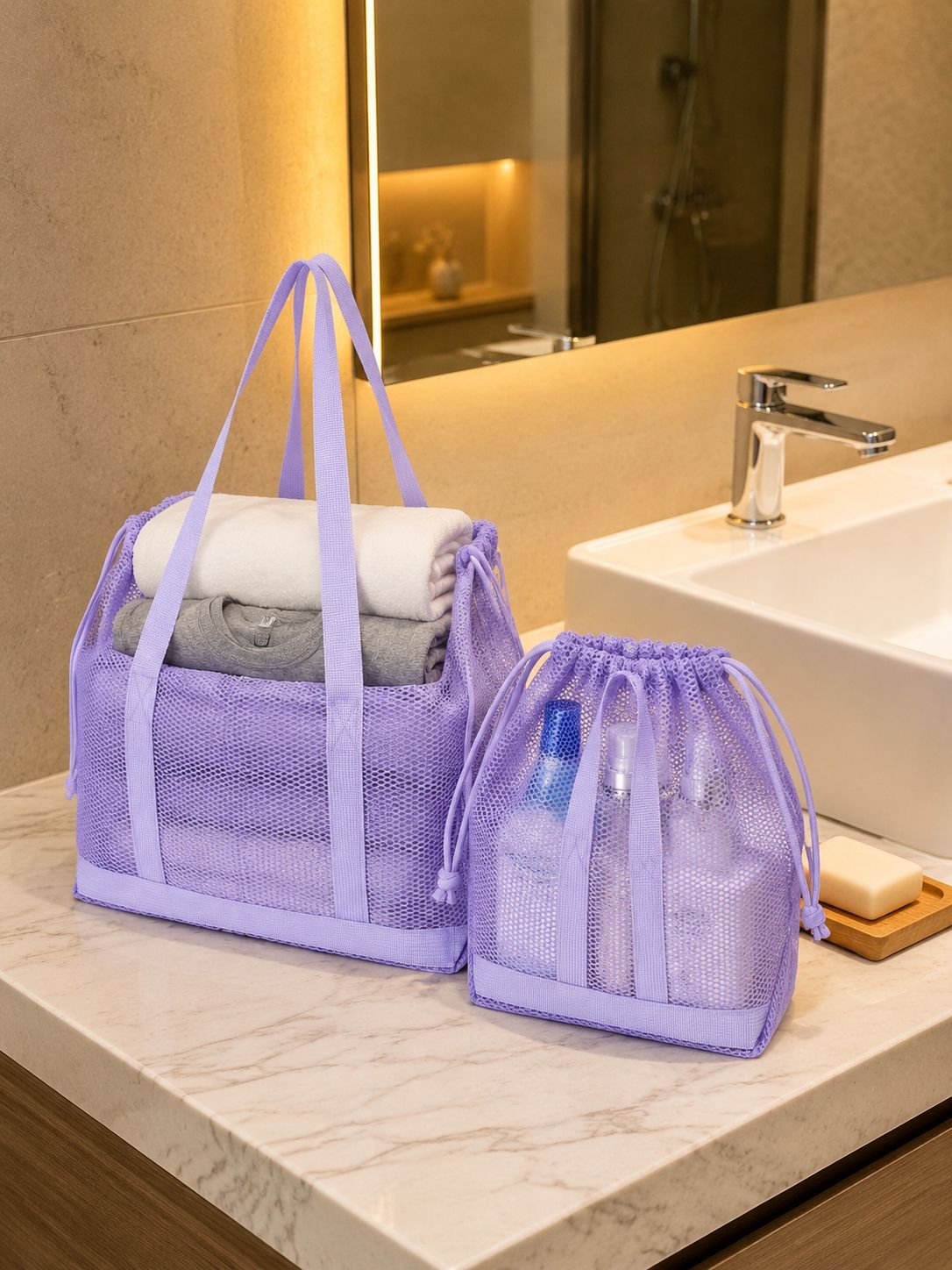 Bolsa multiusos para playa, gimnasio y compras
