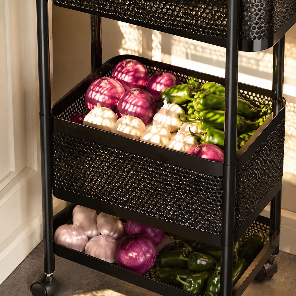 Organizador multifuncional para ranuras de cocina