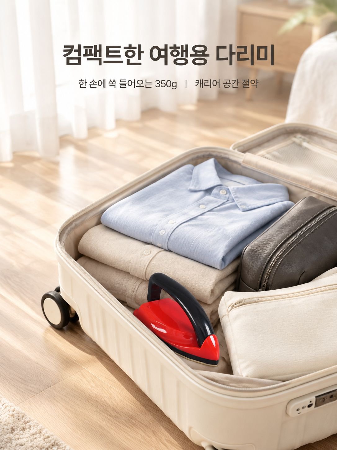 【초고속 예열】 미니 휴대용 다리미