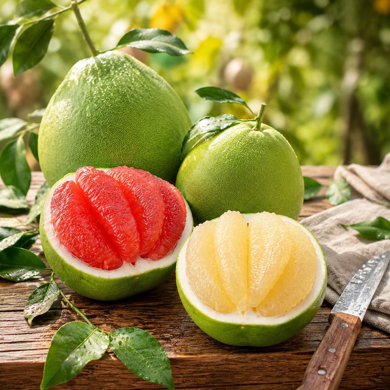Plántula de pomelo rojo de cuatro estaciones, injertada con pomelo dulce y pomelo rojo