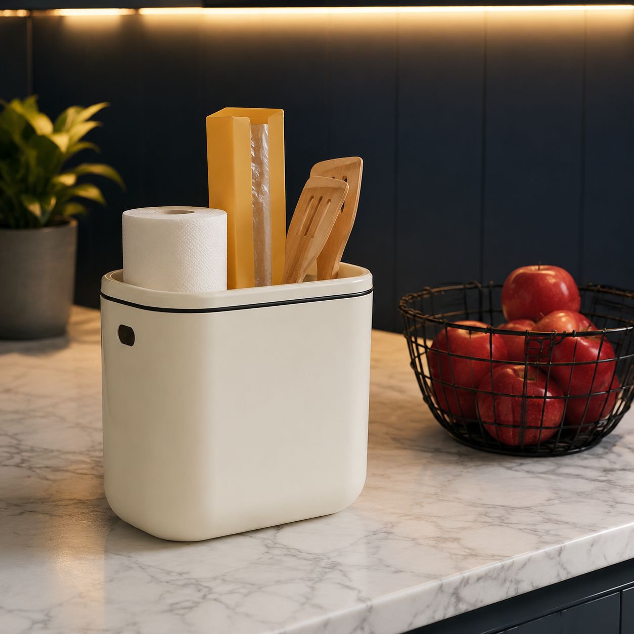 Multi-purpose storage bin for kitchen organization