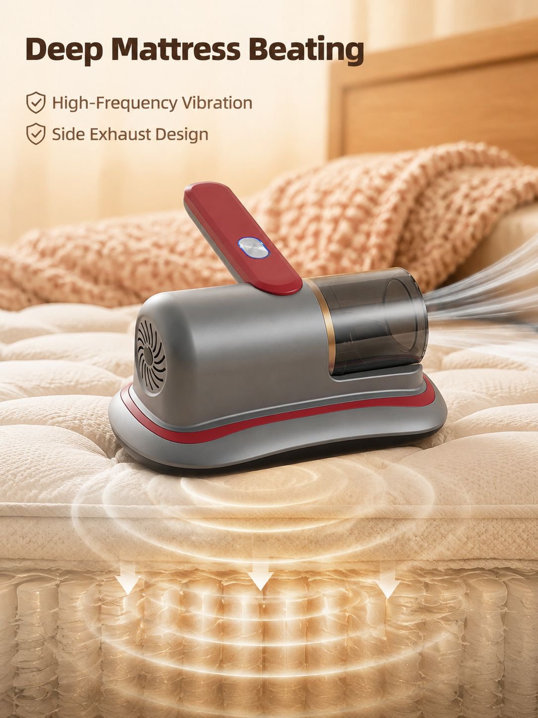 Household wireless handheld UV bed sterilization machine vacuum cleaner