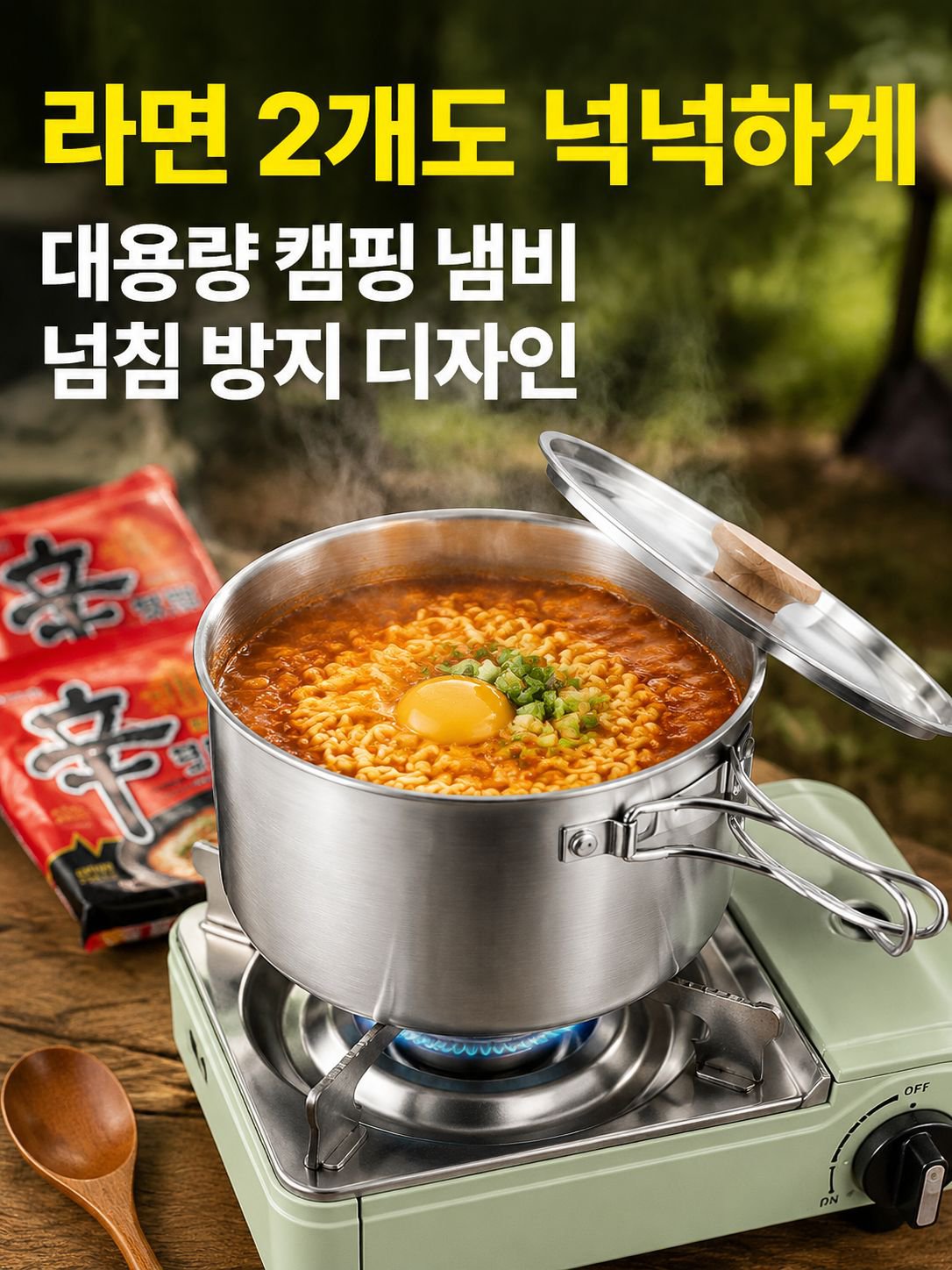 야외 캠핑 냄비