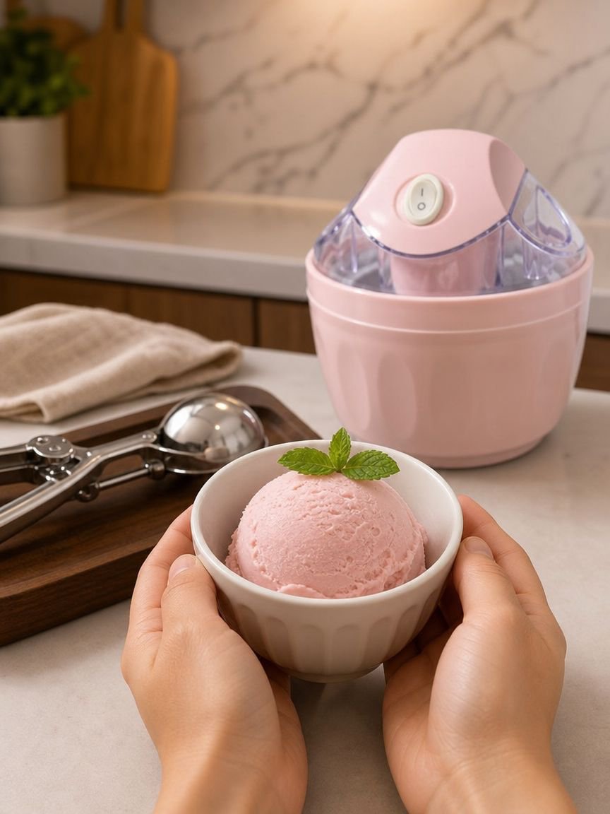 Digital control panel of Smart Ice Cream Maker