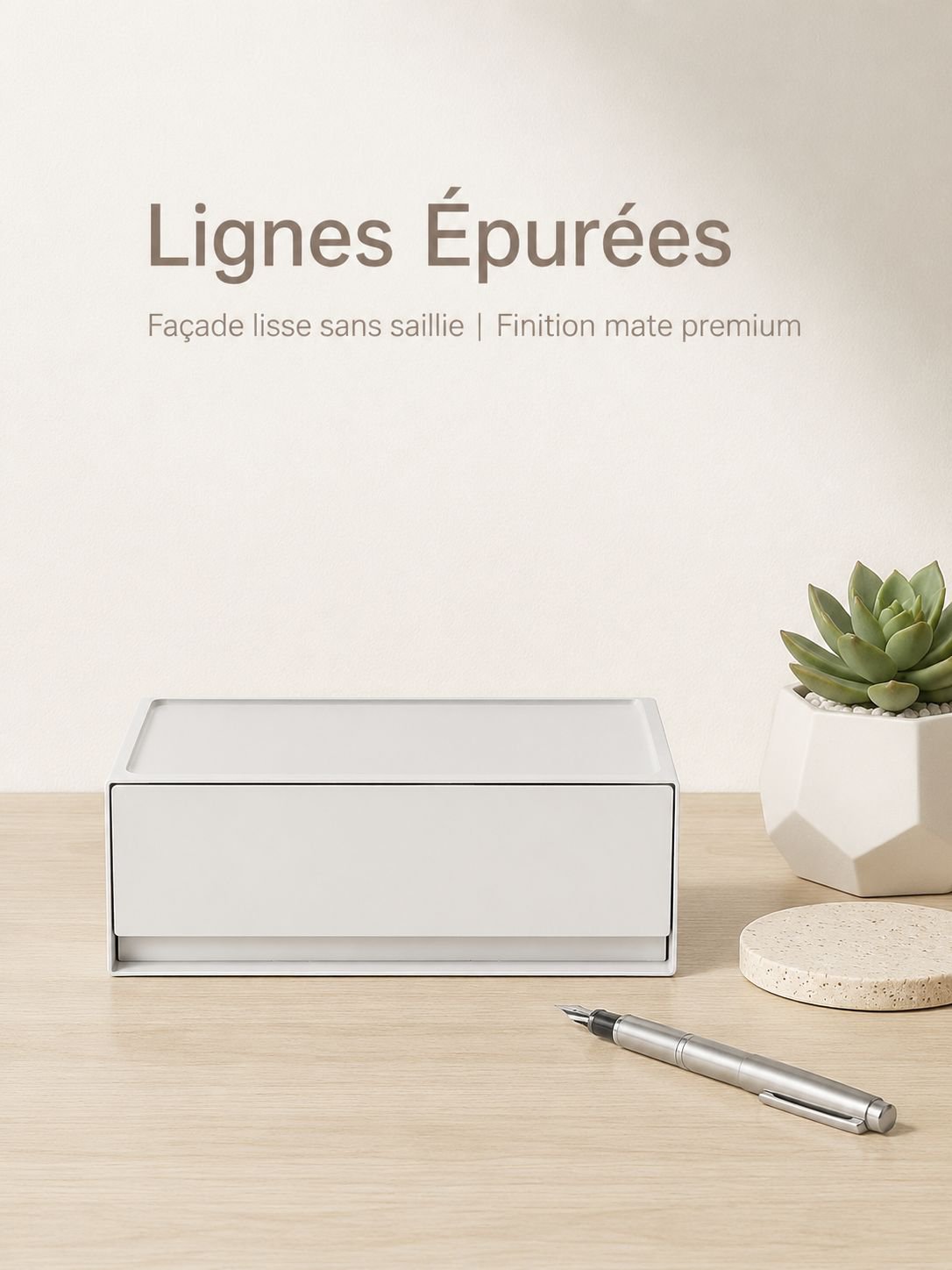 Organisateur de bureau en plastique pour fournitures