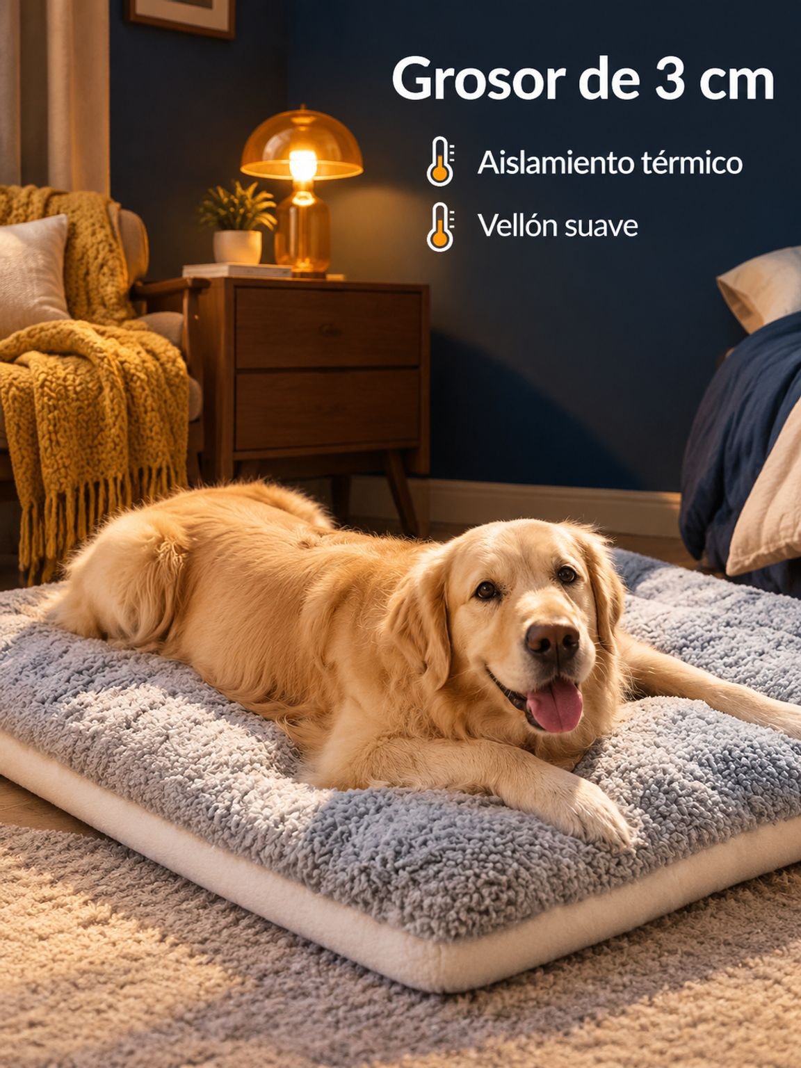 Cama para perros grandes, resistente a la suciedad y duradera