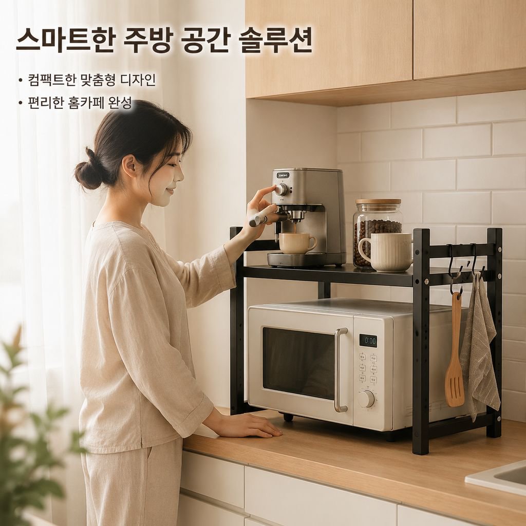 주방 정리 선반 오븐 랙
