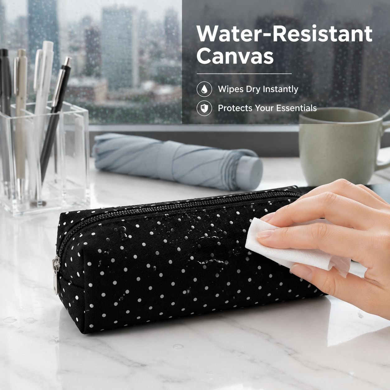 Polka Dot Portable Organizer Bag