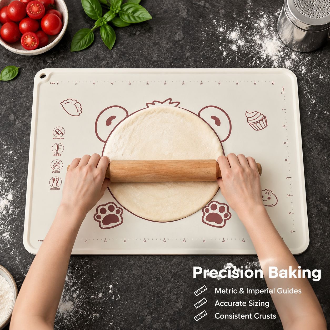 Non-slip Heat-resistant Food Grade Dough Mat