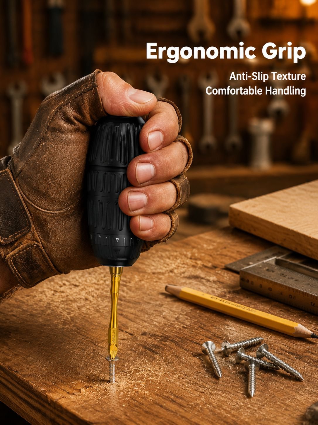 Screwdriver impact resistant super hard electric screwdriver high torque set