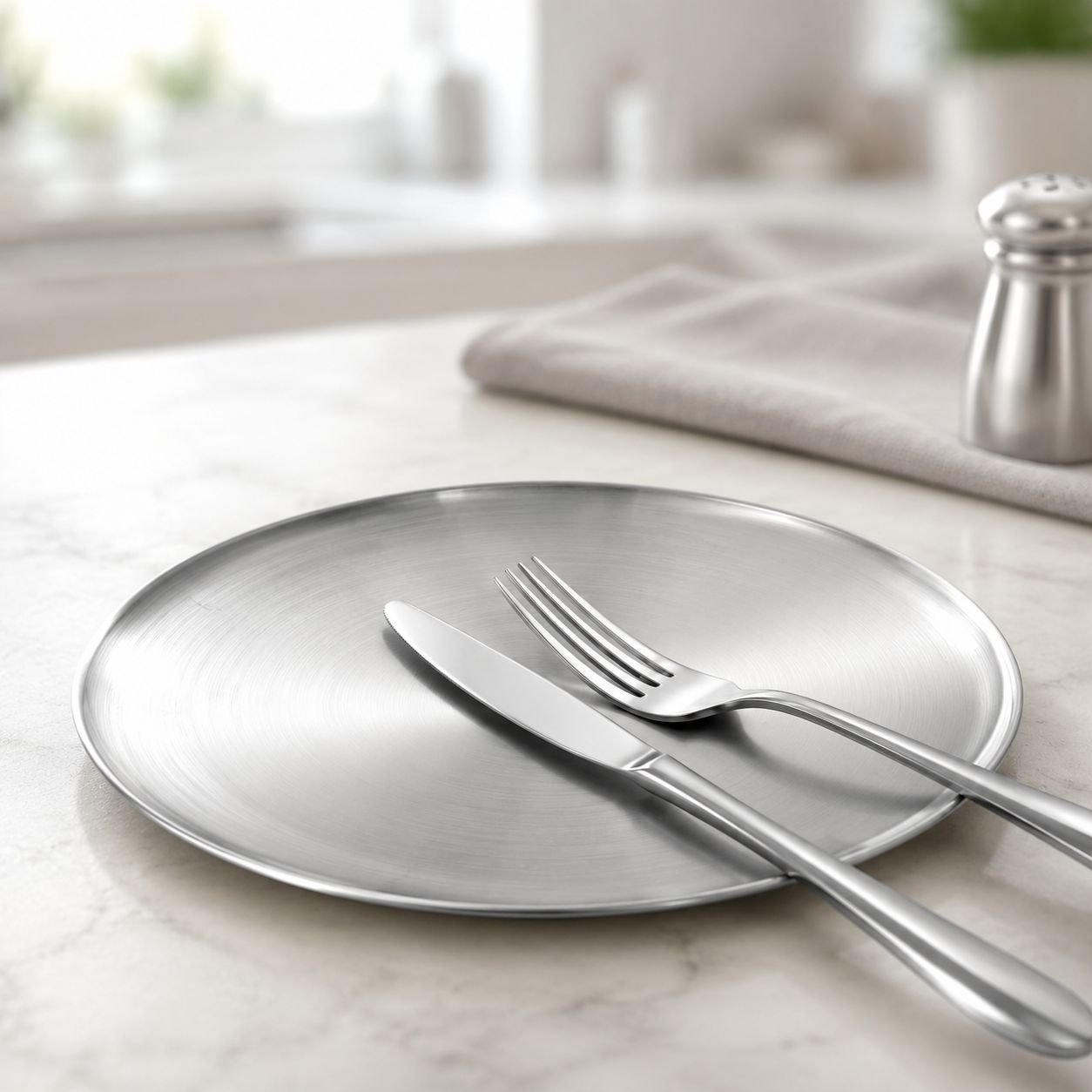 Durable round BBQ serving tray for home and restaurant