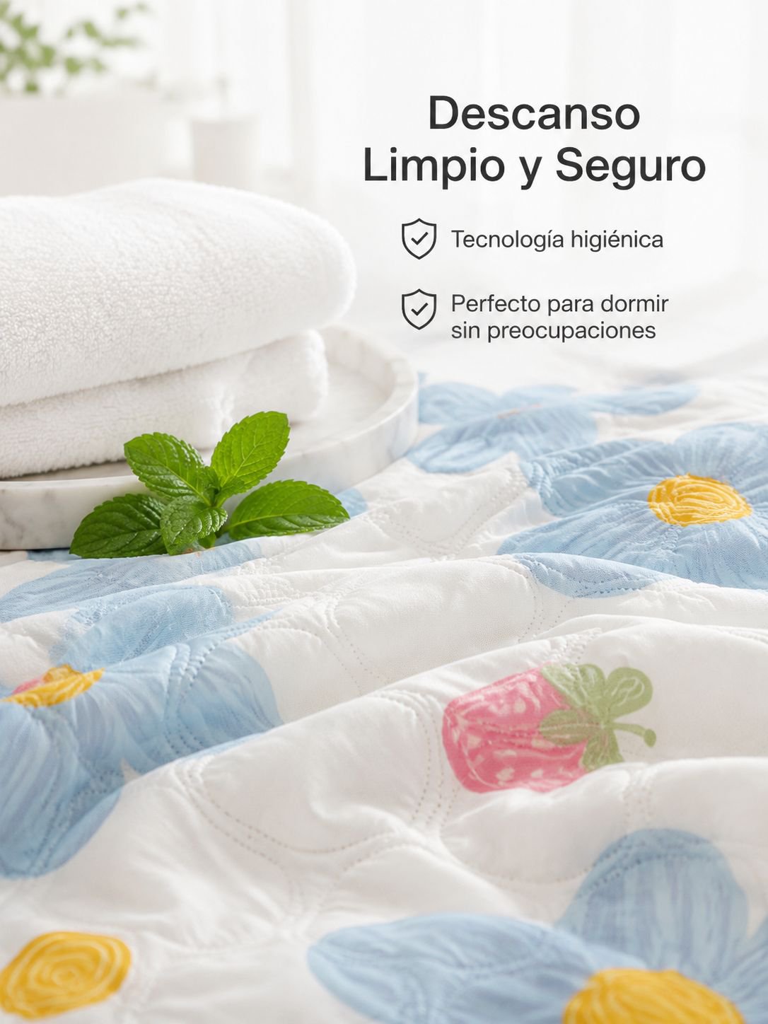 Manta de verano fresca y antibacteriana para habitaciones con aire acondicionado
