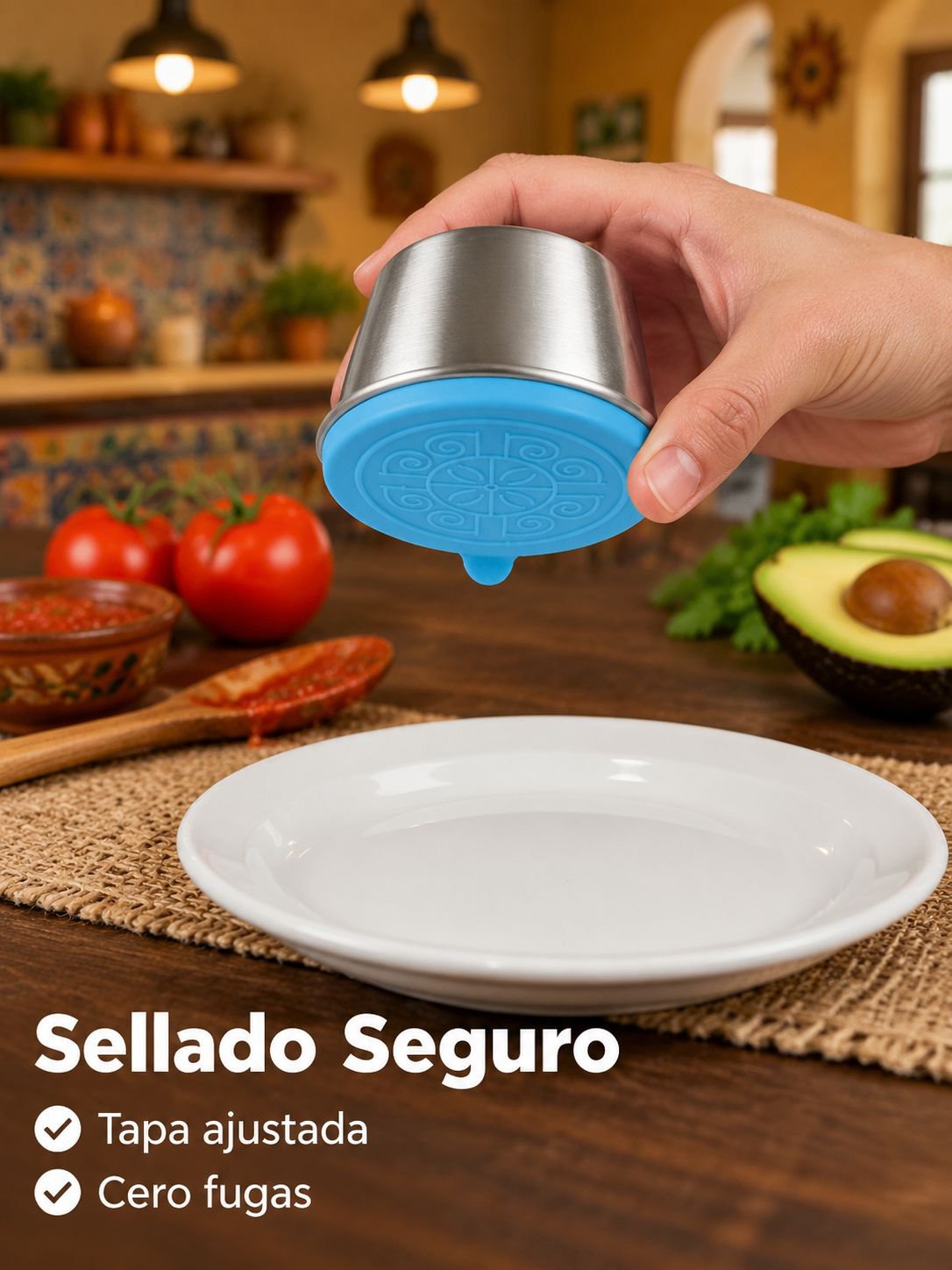 Recipiente para inmersión a prueba de fugas