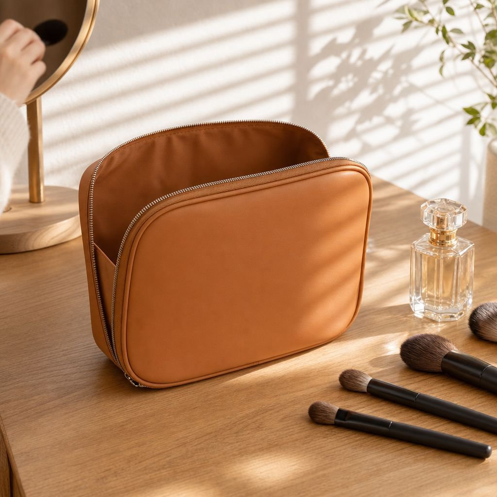 Compact and lightweight cosmetic bag set