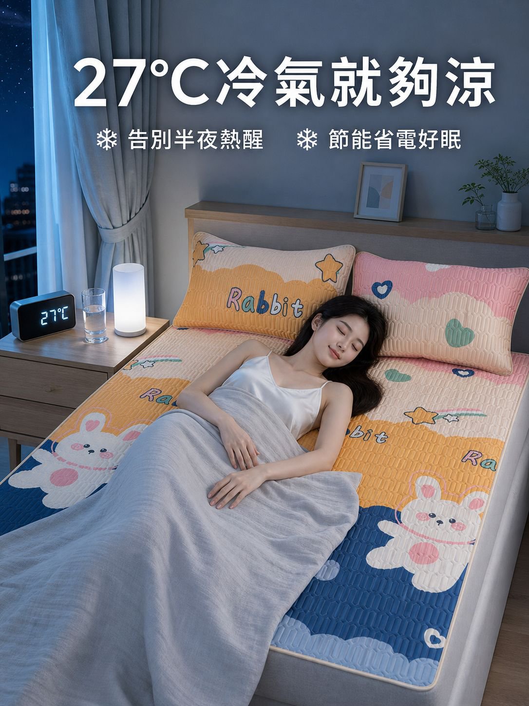 多圖案極冰凍感乳膠床包