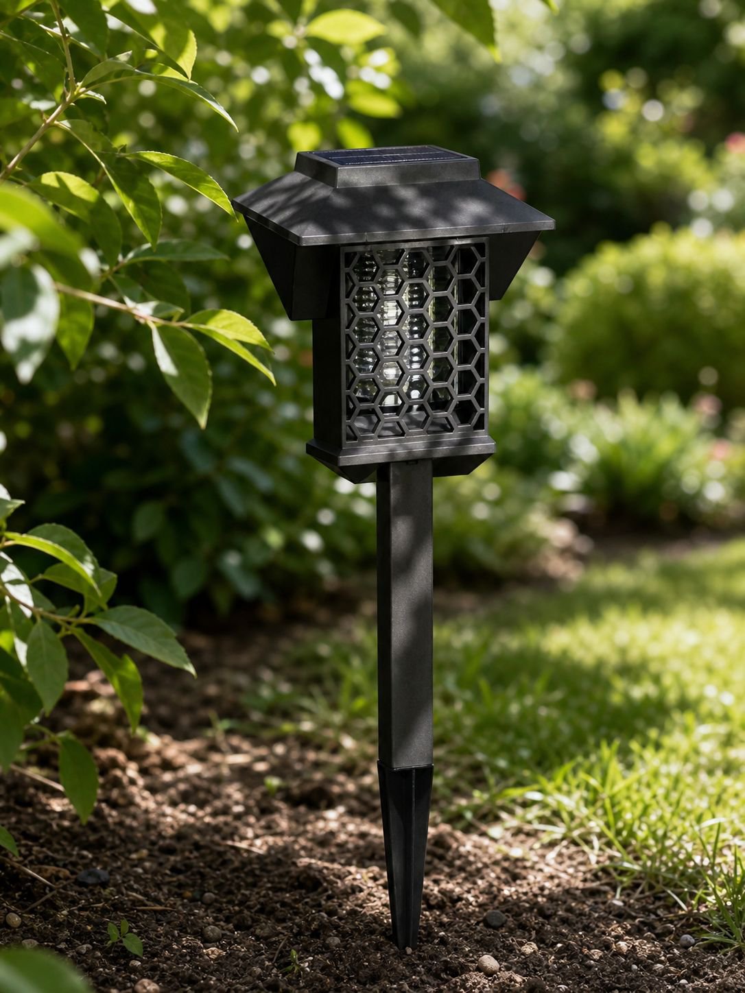 Energy-efficient outdoor lawn light for night lighting