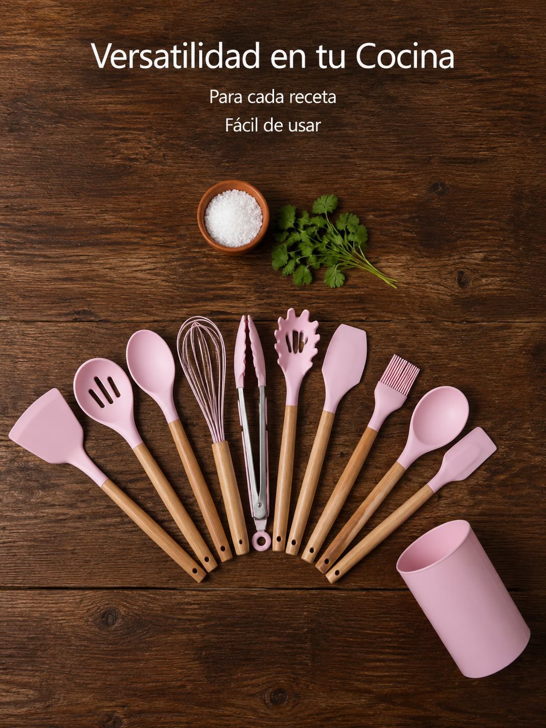 Set de utensilios de cocina de silicon