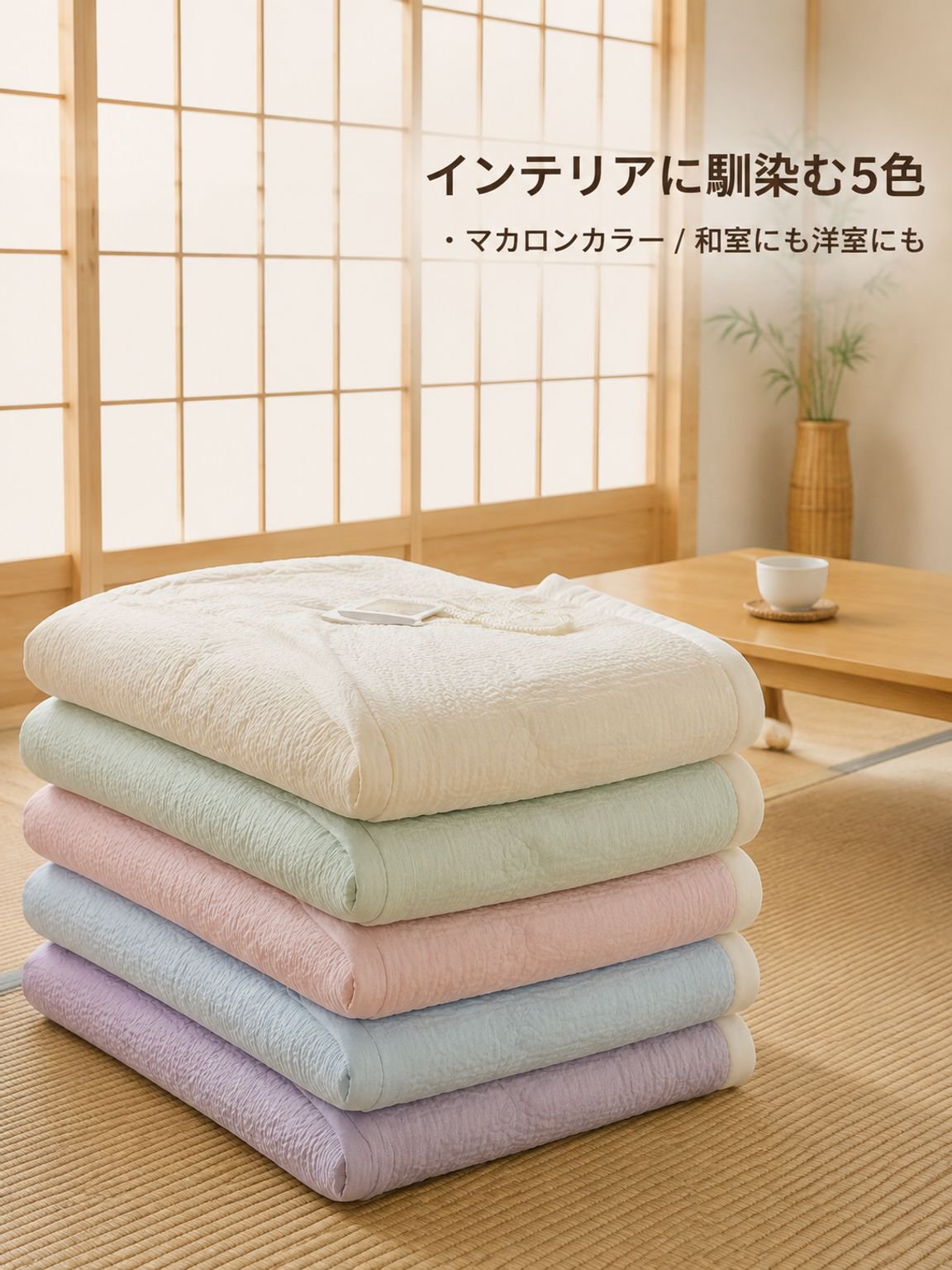 夏の涼感掛け布団