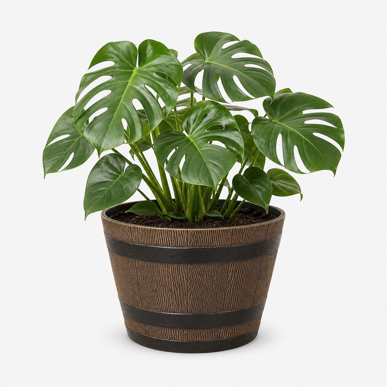 Outdoor Thickened Plastic Wooden Tub Flower Pot
