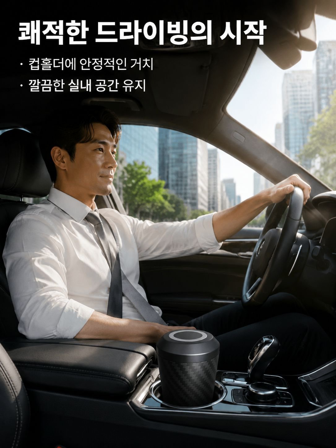 차량용 다기능 재떨이 뚜껑 포함