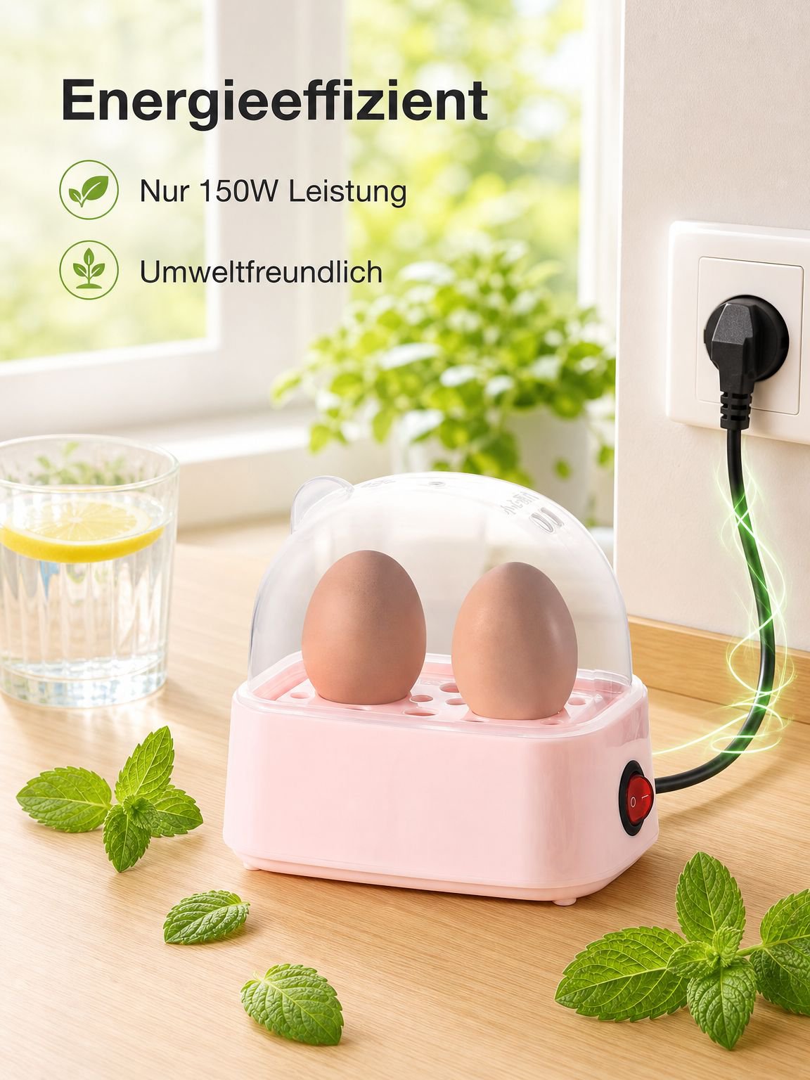 Tragbarer Frühstücks-Eierdämpfer