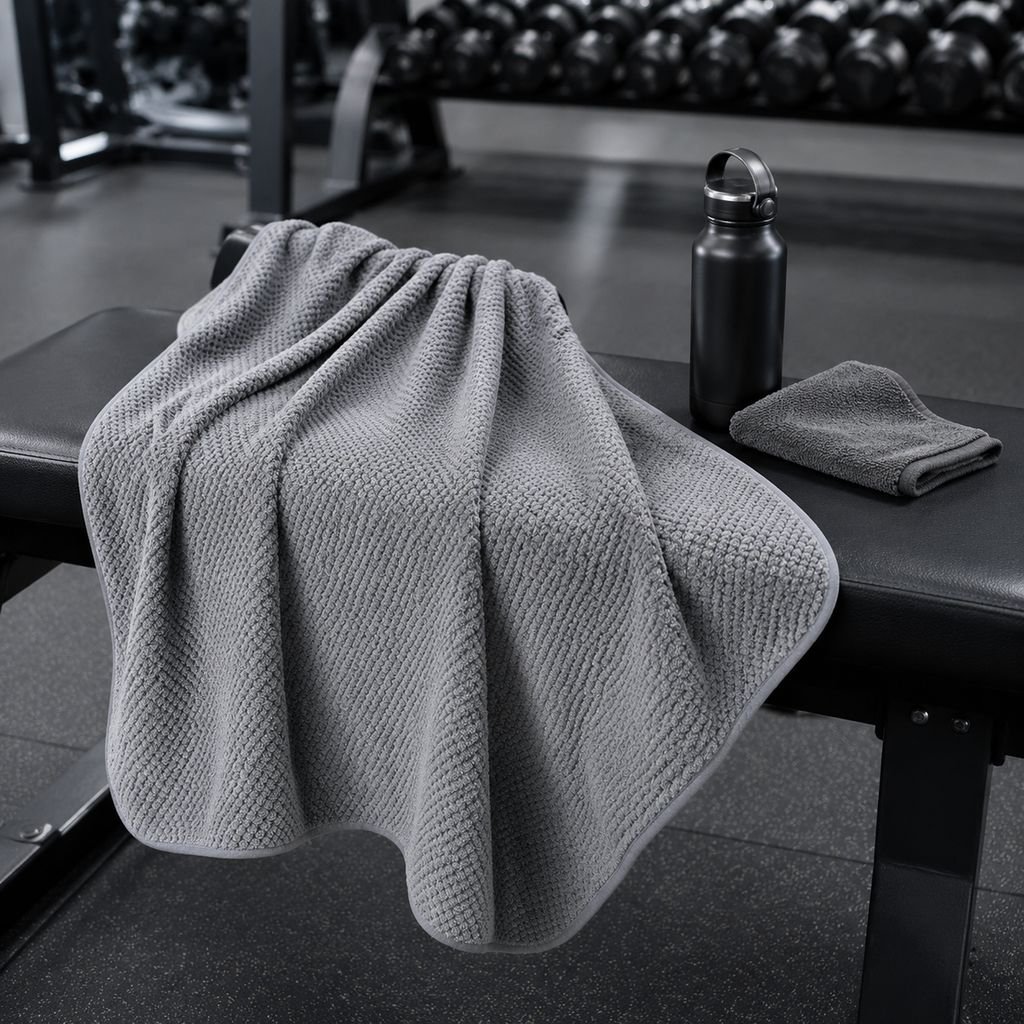High-quality coral fleece fabric bath towel