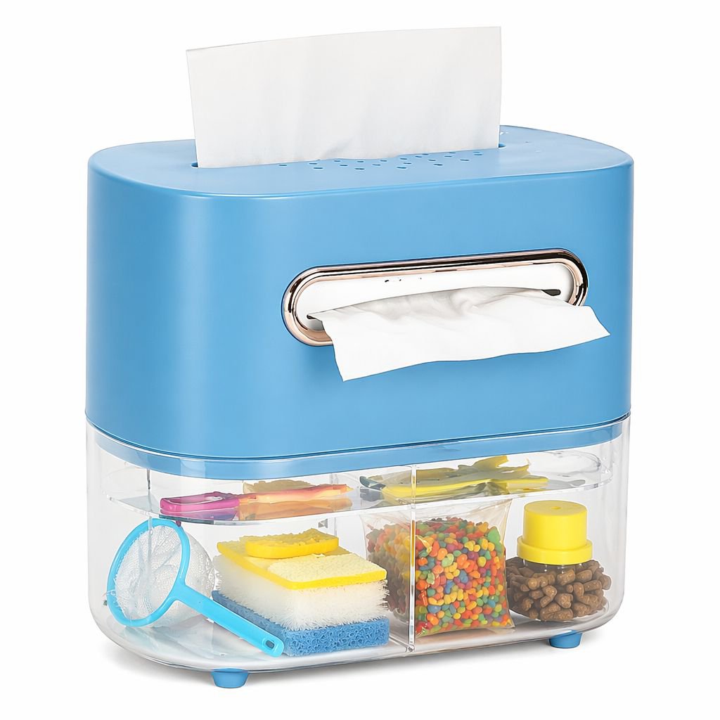 Double-Layer Large Tissue Holder for Aquarium Use