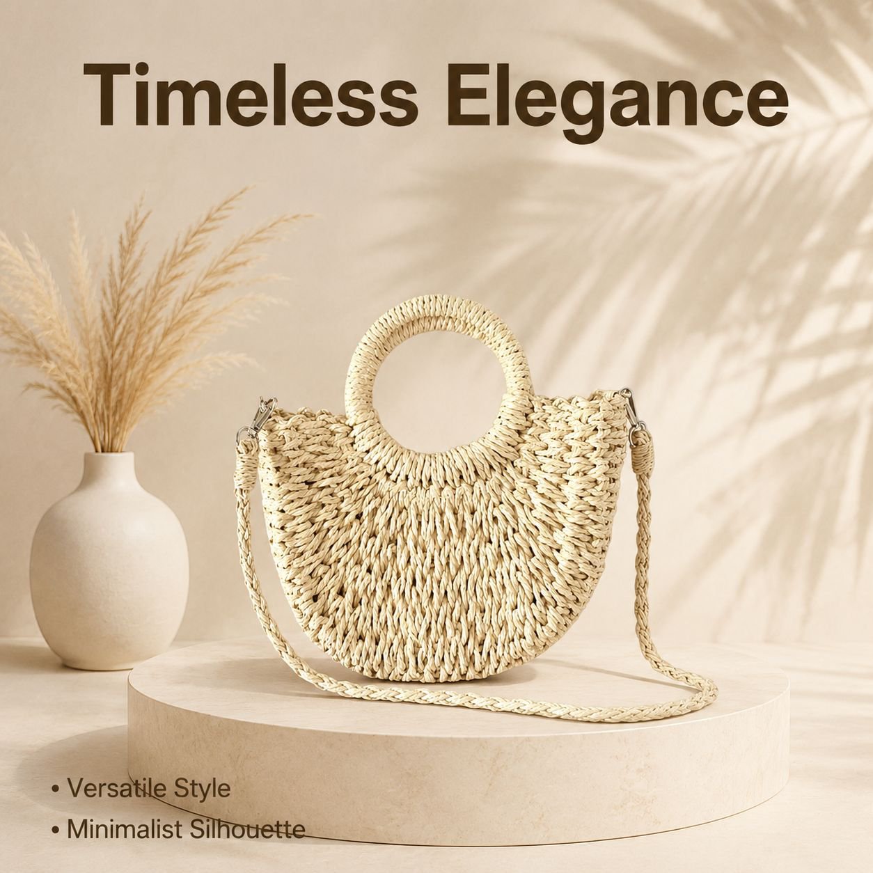 Classic Style Knitted Tote, Easy to Match Any Outfit