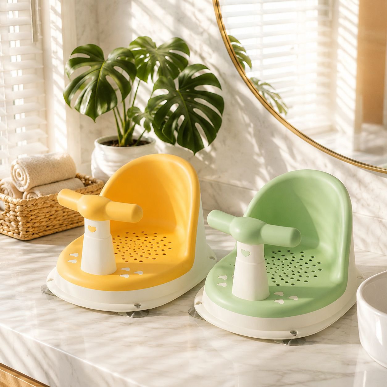 Accesorio seguro para baño de bebés